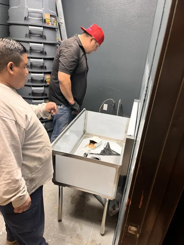 Commercial plumbing and sink installation in Sparta